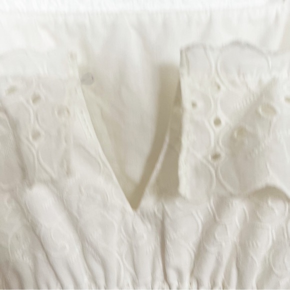 Madewell- NWT White Eyelet Tiered Midi Dress- 0 - Picture 12 of 12